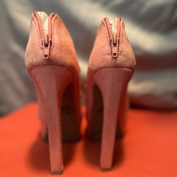 Qupid peach heels women’s size 8 - Picture 3 of 12